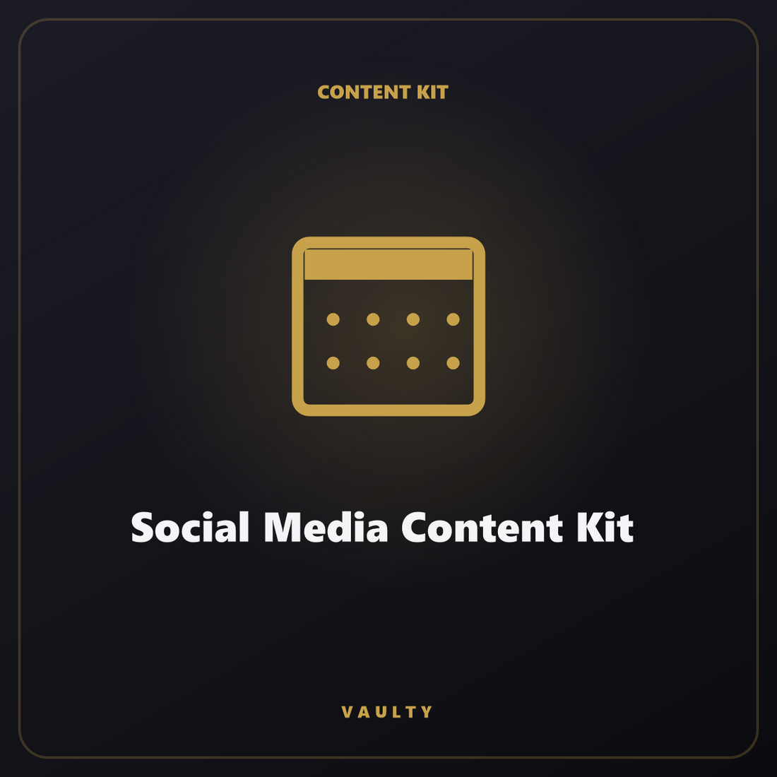 Social Media Content Kit — Calendrier + visuels