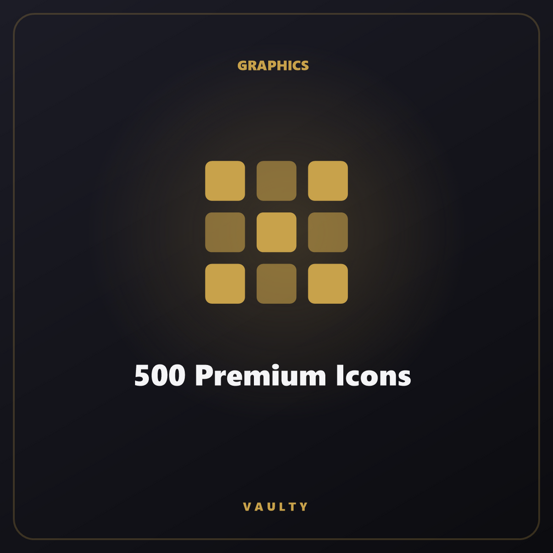 500 Premium Icons — Pack d'icônes vectorielles