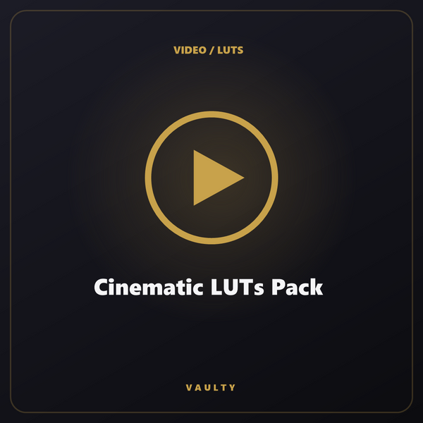 Cinematic LUTs Pack — Étalonnage vidéo