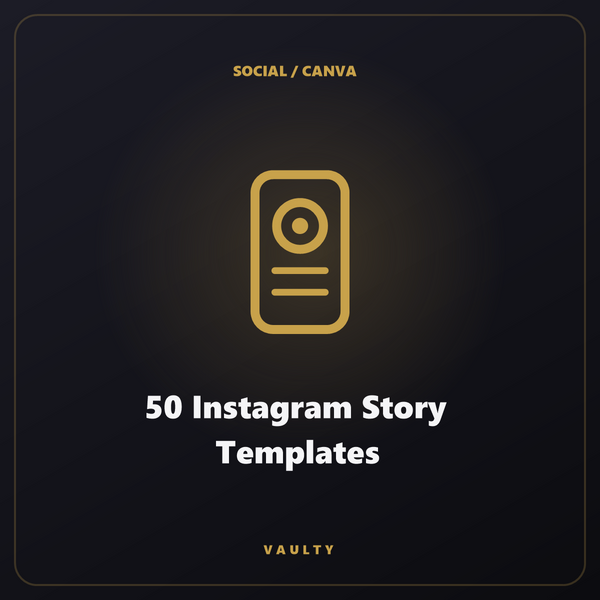50 Instagram Story Templates — Stories Canva prêtes
