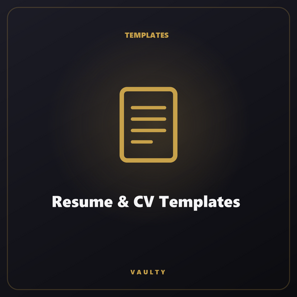 Resume & CV Templates — Designer CV Templates