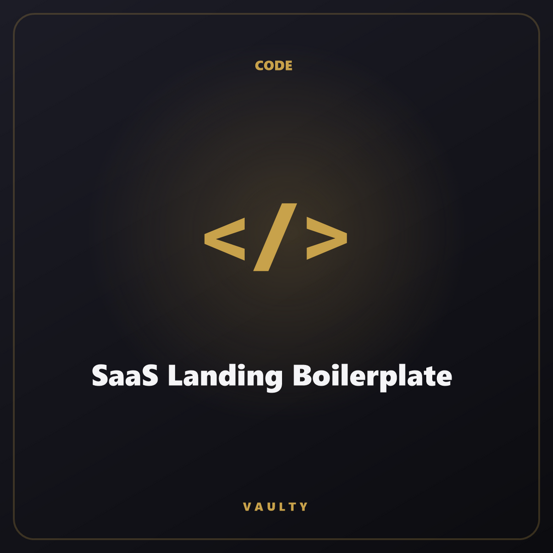 SaaS Landing Boilerplate — Next.js Code Template